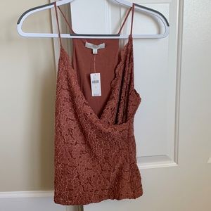 NWT from Anthropologie lace tank. Size Small